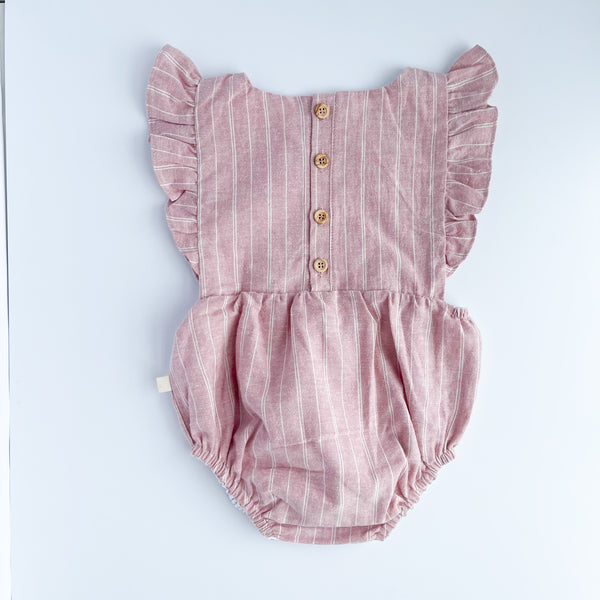 Ruffle Sunsuit in Old Rose